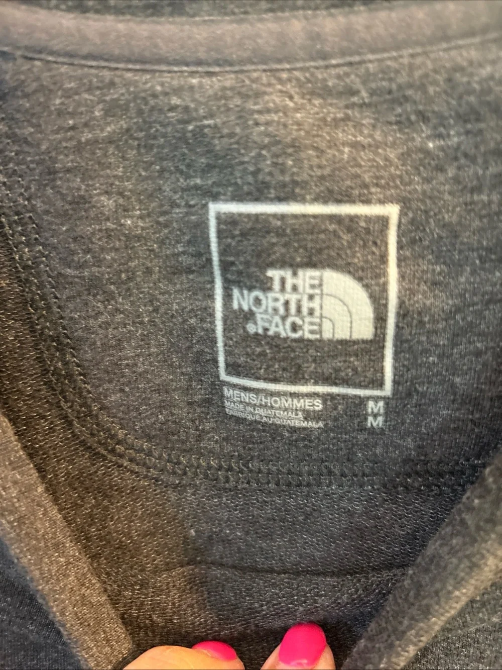 The North Face Men's Long-Sleeve Crewneck Shirt - Charcoal